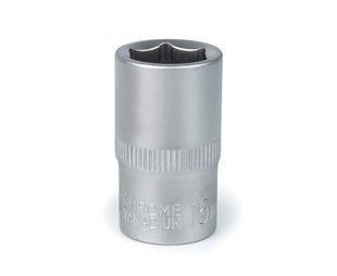 Насадка торцевая шестигранная 15 мм, 1/2"", CrV 25-088 фото