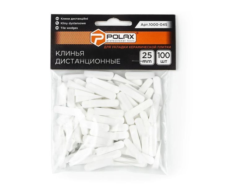 Клинья 25 мм POLAX (100 шт/уп) 1000-045 фото