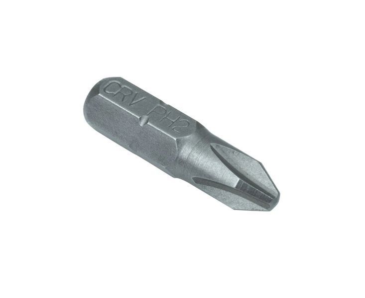 Набір біт (10шт/уп) односторонні, 25 мм, PH2, 1/4"", 6150CRV" 51-066 фото