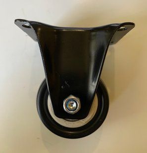 Опора колесная, черная, 40 мм, не поворотная 3-007-001 фото