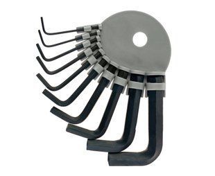 Набор шестигранных ключей на кольце 10 шт (1,5-10 mm, CrV) 25-011 фото